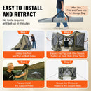 Pop Up Gazebo Tent, Pop-Up Screen Tent 6 Sided Canopy Sun Shelter with 6 Removable Privacy Wind Cloths & Mesh Windows, 10x10FT Quick Set Screen Tent with Mosquito Netting, Army Green