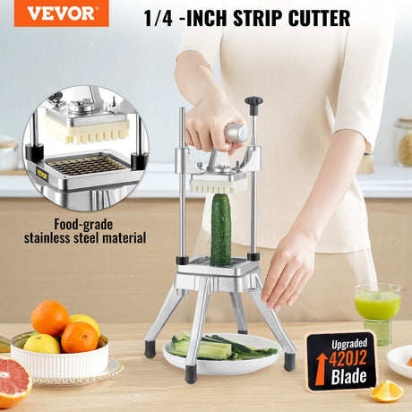 VEVOR Commercial Vegetable Fruit Chopper 1/4