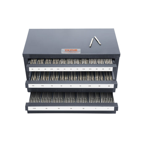 VEVOR End Mill Dispenser Cabinet, Three-Drawer End Mill Organizer Cabinet for 1/8