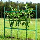 VEVOR Garden Stakes, 50 Pack, 1170 mm, Plastic Coated Metal Tomato Stakes, Garden Sticks for Plants Support, with Pointed End and Non-Slip Bumps for Growing Climbing Plants, Outdoor Vegetables