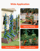 VEVOR Garden Stakes, 25 Pack, 1800 mm, Plastic Coated Metal Tomato Stakes, Garden Sticks for Plants Support, with Pointed End and Non-Slip Bumps for Growing Climbing Plants, Outdoor Vegetables
