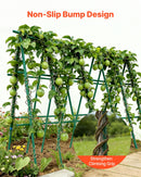 VEVOR Garden Stakes, 25 Pack, 2100 mm, Plastic Coated Metal Tomato Stakes, Garden Sticks for Plants Support, with Pointed End and Non-Slip Bumps for Growing Climbing Plants, Outdoor Vegetables