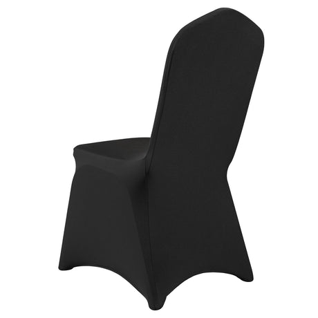 VEVOR 50 PCS Black Chair Covers Polyester Spandex Stretch Wedding Party Banquet