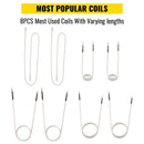 Induction Heater Inductor Coil Kits, Magnetic Mini Induction Heater Kit, Flameless Heat Accessories 8pcs, Heat Resistant Induction Heater Tool with Flexibility For Removing Rusty Bolts and Nuts