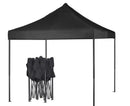 Portable Water-Resistant Gazebo 3x3 M - Black / With Sidewalls