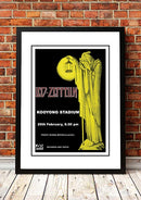 Led Zeppelin 'Kooyong Stadium' Melbourne, Australian Tour Poster 1972- Framed A4