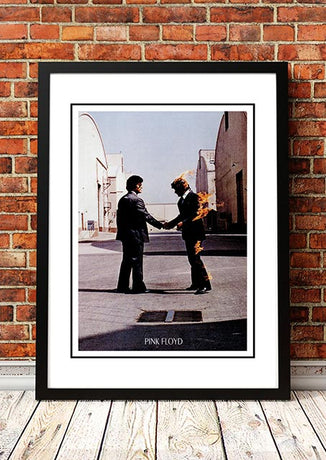 Pink Floyd 'Wish You Were Here' In Store Poster 1975 - Framed A3