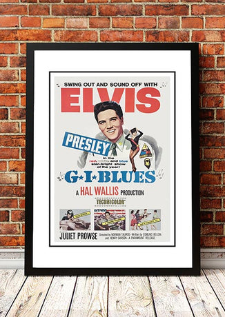 Elvis 'G.I. Blues' Framed Movie Poster! - Framed A4