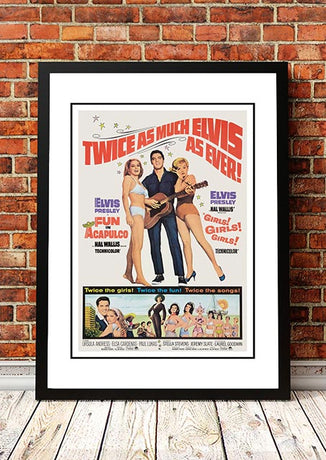 Elvis 'Fun In Acapulco' Framed Movie Poster! - Framed A4