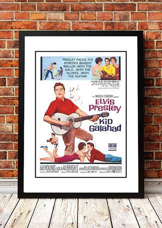 Elvis 'Kid Galahad' Framed Movie Poster! - Framed A6