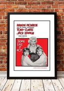 Marilyn Monroe ‘Some Like It Hot’ Framed Movie Poster! - Framed A3