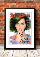 Katy Perry ‘Rolling Stone Magazine’ Cover Poster 2014 - Framed A2
