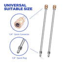 2In1 Surface Cleaner 16.5Inch Undercarriage Washer Pressure Washer Max 4000PSI 1/4 Quick Connector with Universal Wheels and Wands for Car Ground Cleaning