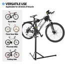 Bike Repair Rack 360 Rotating 40 to 63Inch Height Adjustable Home Bicycle Mechanic Stand Anti-Slip Foldable Maintenance Stand with Tool Tray Max Load 60lbs