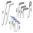 23pcs PDR Tools Push Rods Spring Stainless Steel Dent Repair Kit Dent Removal Rods Set for Car Minor Dents Remover Puller Hail Damage Door Dings