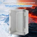 Electrical ABS Junction Box IP66 Waterproof Electrical Enclosure with Clear Hinged Cover and Mounting Plate for Electrical Project 30x20x17cm