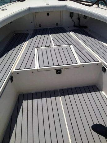 EVA Boat Flooring Mat Foam Boat Decking Faux Teak Marine Mat Boat Carpet Sea Deck Marine Flooring for Motorboat RV Yacht Kayak Surfboard 240cmx90cm