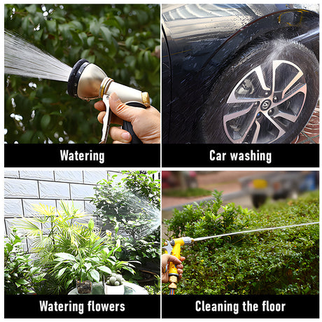Large Stainless Steel Garden Hose Reel Cart Portable Pipe Holder With Rainproof Sunscreen Protection Lid and Crank Handle
