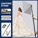 Handheld Boom Pole Stand Light Portable Telescopic Stand Max 3m with Lock and Shoulder Strap For Studio Strobe Light Flash Microphone Speedlight Support