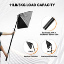 Handheld Boom Pole Stand Light Portable Telescopic Stand Max 3m with Lock and Shoulder Strap For Studio Strobe Light Flash Microphone Speedlight Support