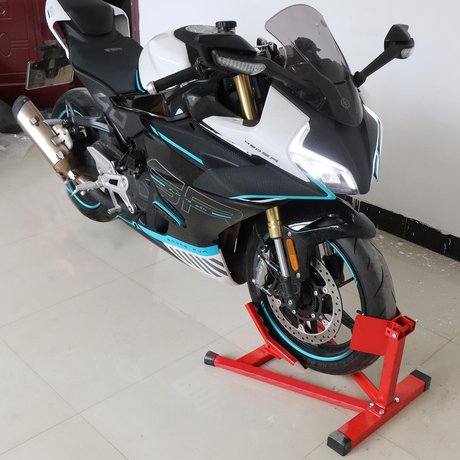 Heavy-Duty Motorcycle Motorbike Front Wheel Chock Lift Stand Vehicle Wheel Chock Clampsfor Trailer Transport 15