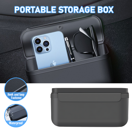 TPE Car Boot Organiser Australia | No-Sew Stitching Odourless Design | Reusable Velcro for Door/Center Console | Camping/Office Storage Box