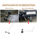 Alston Pressure Water Spray Car Undercarriage Cleaner Washer Max 4000PSI Chassis Washer Surface Cleaner 1/4 Quick Connector with Wands for Car Ground Cleaning