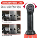 Cordless Electric Ratchet Wrench Set 12V Power Electric Ratchet Wrench 3/8inch 400 RPM Variable Speed with Sockets Two 2000mAh Batteries and Charger