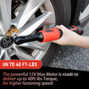 Cordless Electric Ratchet Wrench Set 12V Power Electric Ratchet Wrench 3/8inch 400 RPM Variable Speed with Sockets Two 2000mAh Batteries and Charger