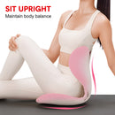 BKT Cushion Portable Ergonomic Lower Back Seat Lumbar Support Chair Posture Correction Max Load 110kg for Home Office Chair and Floor Seat Red Heart Design