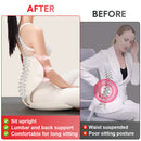 BKT Cushion Portable Ergonomic Lower Back Seat Lumbar Support Chair Posture Correction Max Load 110kg for Home Office Chair and Floor Seat Red Heart Design