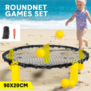 Portable Outdoor Spikeball Roundnet Game Set Team Beach Ball Game Bouncer Toy with Carrying Bag Net and 3 Balls Played Indoor Outdoor Lawn Beach Tailgating