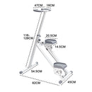 Foldable Stair Stepper for Home Gym Exercise Height Adjustable Vertical Climber Machine 150kg Loading Capacity with Digital Display for Full-Body Workout