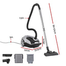 DEVANTI Bagged Vacuum Cleaner Powerful Suction for Carpet Wood Tile Floor