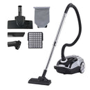 DEVANTI Bagged Vacuum Cleaner Powerful Suction for Carpet Wood Tile Floor
