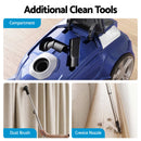 DEVANTI Bagged Vacuum Cleaner Powerful Suction for Carpet Wood Tile Floor
