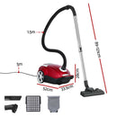 DEVANTI Bagged Vacuum Cleaner Powerful Suction for Carpet Wood Tile Floor