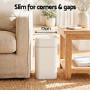 Artiss Rubbish Bin 12L 2-Pack Sensor Kitchen Automatic Motion Touchless White