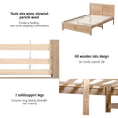 Artiss King Single Size Bed Frame with 2 Drawers Bedroom Furniture
