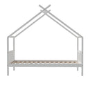 Artiss Bed Frame Wooden Base Kids Single Timber House  with 2 Storage Drawers Beds White