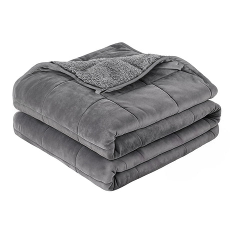Giselle Bedding Weighted Blanket Fleece Sherpa Heavy Blanket 4.5KG