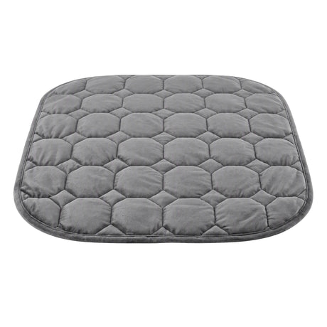 Giselle Weighted Lap Blanket 3.2KG Grey Crystal Velvet Quilted Glass Bead Fill for Sofa Office