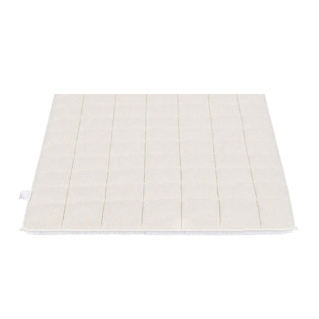 Giselle Faux Fur Weighted Blanket 2 Sided Long Pile Sherpa Reverse Cream 5.5KG 120 x 180cm