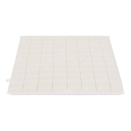 Giselle Faux Fur Weighted Blanket 2 Sided Long Pile Sherpa Reverse Cream 11KG 152 x 203cm