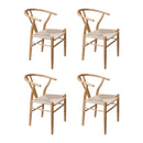 Levede 4x Dining Chairs Wooden Hans-2018816923311149056