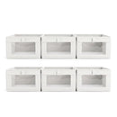 Artiss 6 Pack Linen Closet Organizers and Storage Foldable Clothing Bins