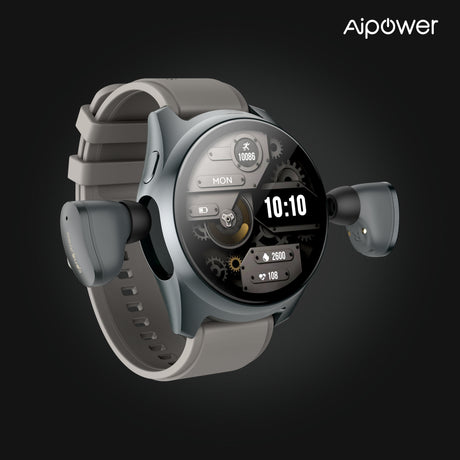 Aipower Smart Watch with Earbuds Pop-Up Headphones 4G Music Fitness Tracker W28 Pro