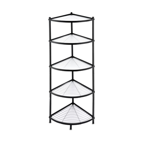 Artiss 5-Tier Kitchen Corner Shelf Rack Stand Microwave Metal Storage Shelves