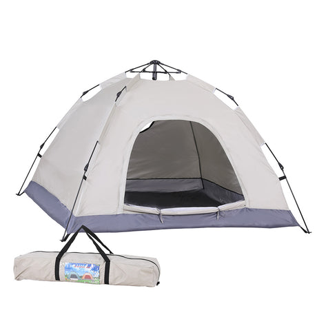 Weisshorn Camping Tent Instant Tent Pop up 2 Person Outdoor Hiking Tents Hiking Beige