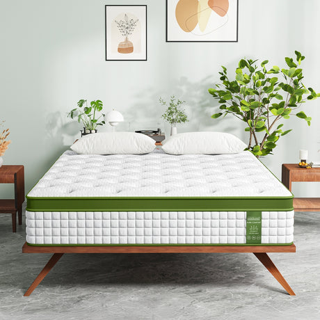 BedStory King Single 30cm Hybrid Mattress Cooling Gel Memory Foam 5 Zone Pocket Spring Bed Temperature Regulating
